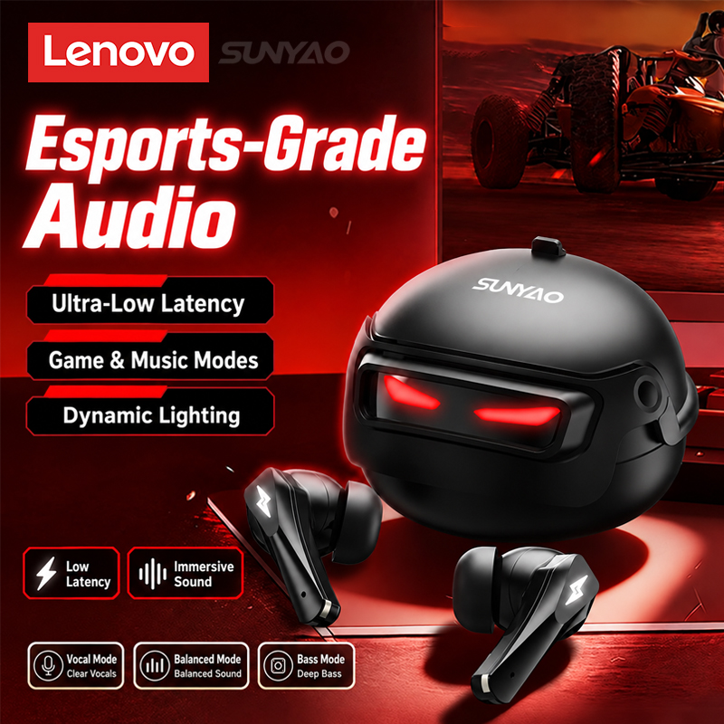 Type 2 Charger - Auriculares inalámbricos para juegos Lenovo GT101,