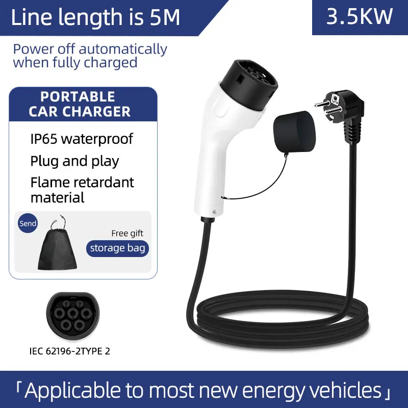 Ev Charger Adapter - Cargador portátil ROMADA de 3.5KW 16A