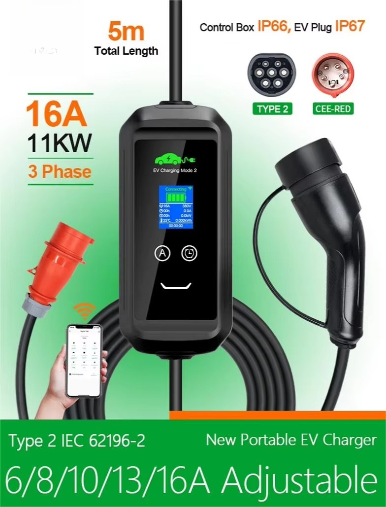Cargador Portátil para Vehícul - Ev Charging Pile reseña y precio