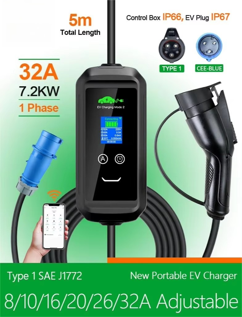 Cargador Portátil para Vehícul - Ev Charging Pile reseña y precio