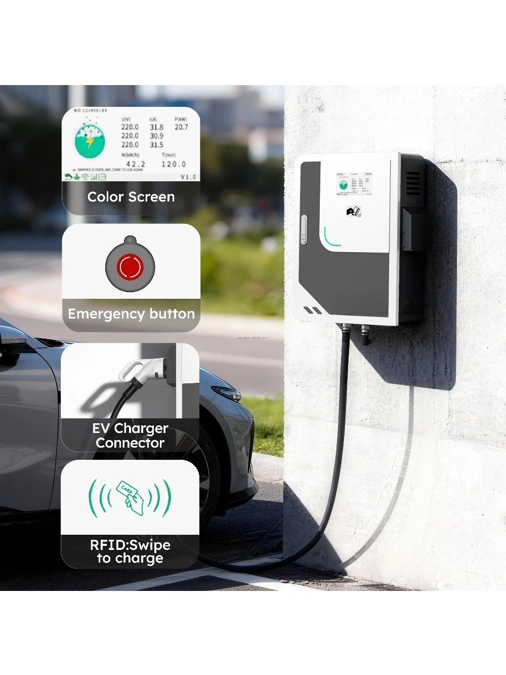 Cargador Rápido para Vehículos - Ev Charging Pile reseña y precio