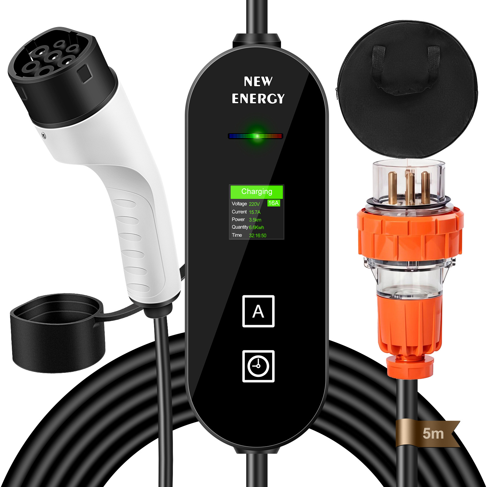Estación de carga portátil par - Portable Ev Charger 32A Type 2 Cee Plug reseña y precio
