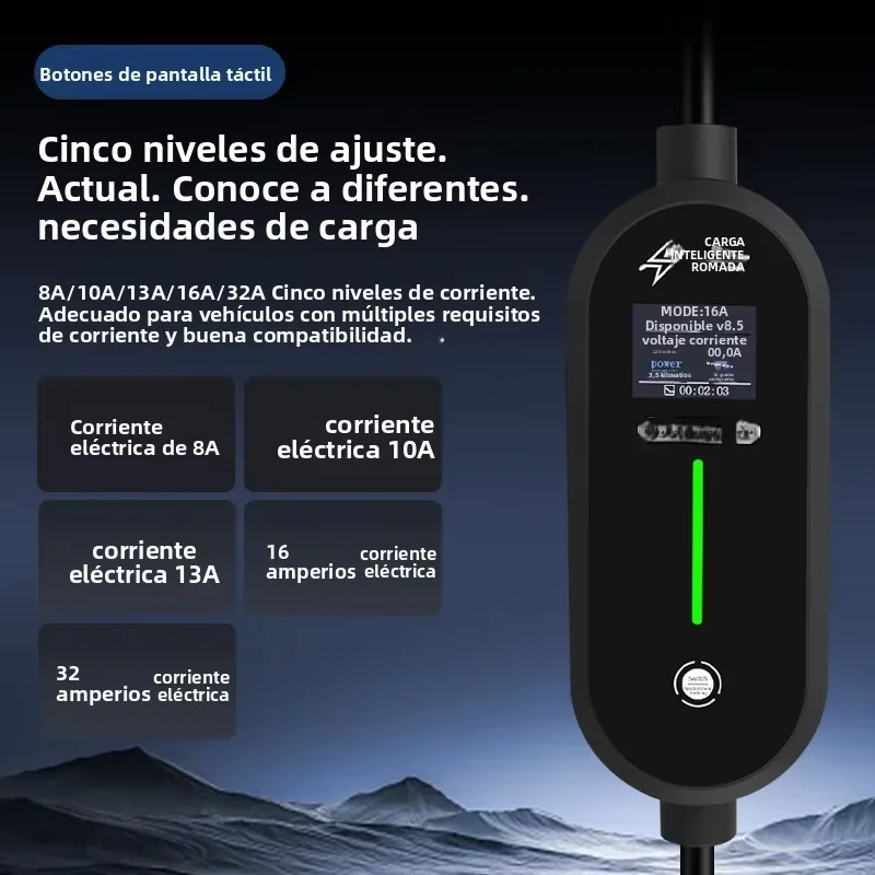 ROMADA-cargador portátil para  - Ev Charger Adapter reseña y precio