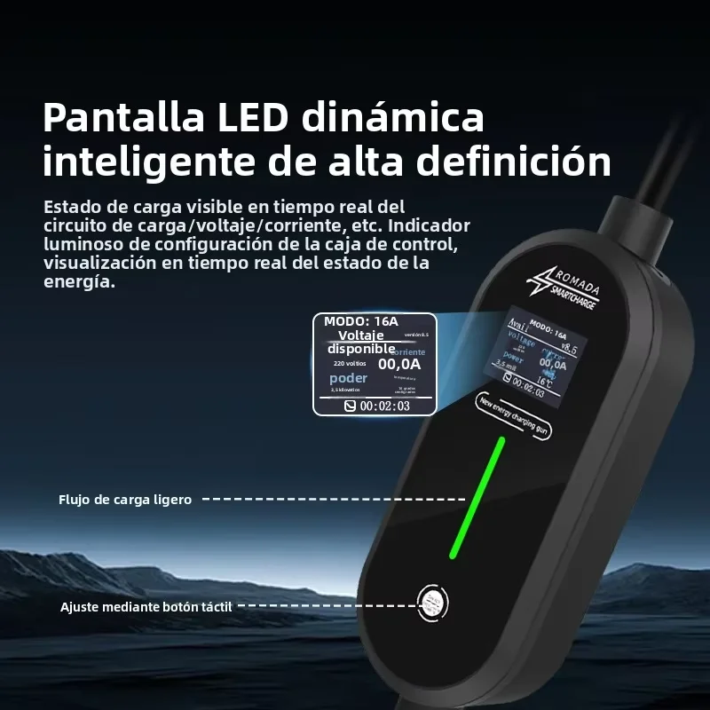 ROMADA-cargador portátil para  - Ev Charger Adapter reseña y precio