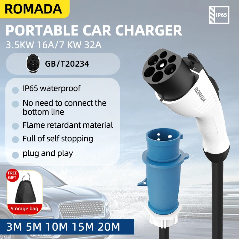 Para vehículo eléctrico 7KW 32 - Ev Charger Adapter reseña y precio