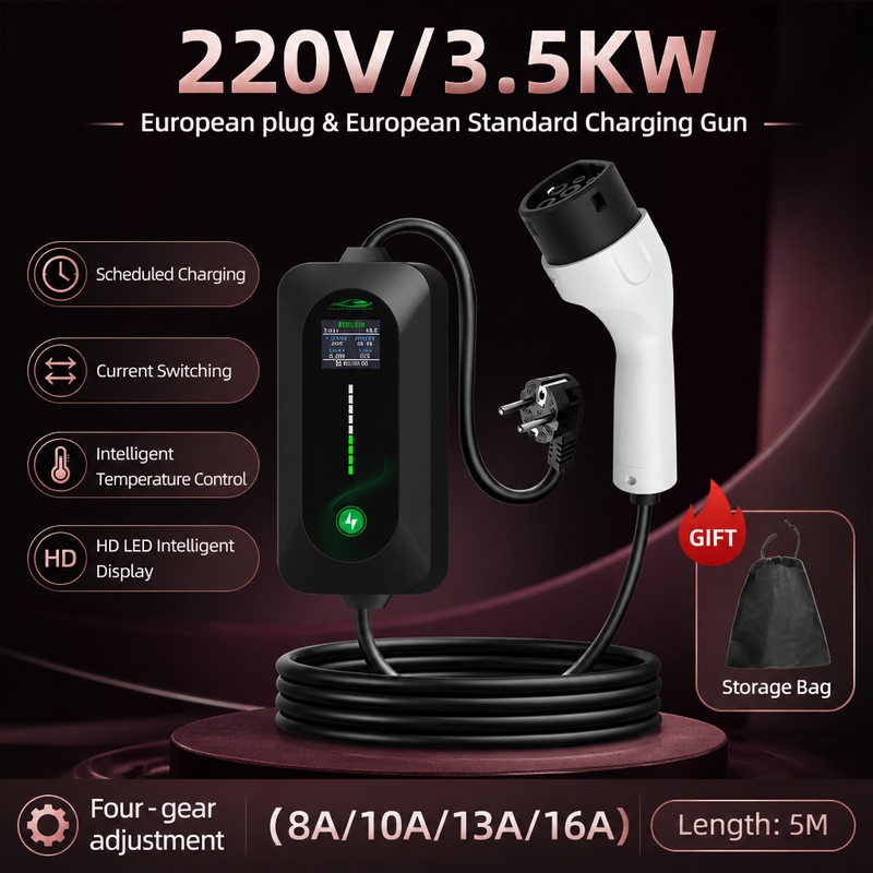 Cargador de Vehículos Eléctric - Portable Ev Charger reseña y precio