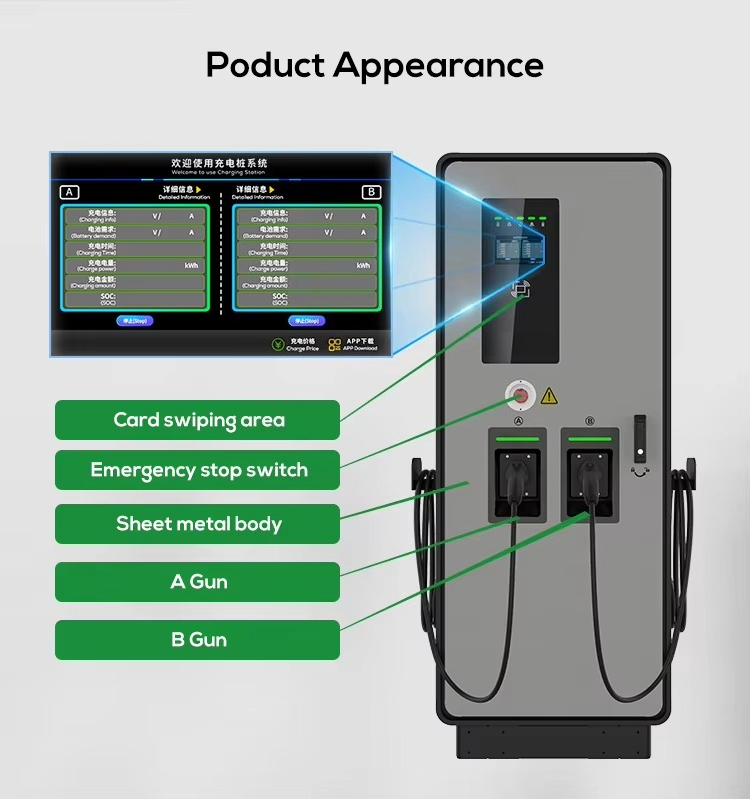Cargador de CC dual para vehíc - Ev Charging Pile reseña y precio
