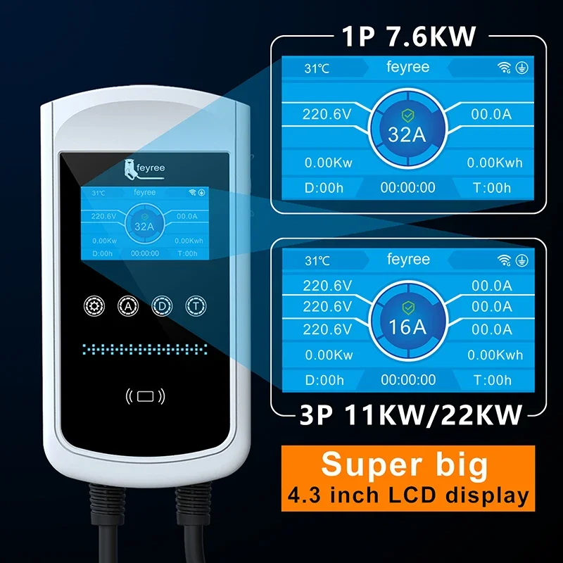 Cargador Feyree Tipo 2 para Ve - Wallbox Ev reseña y precio